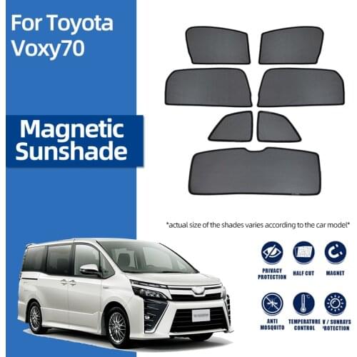 For Toyota VOXY 70 Car Sunshade Rear Window Sunshield Windshield Curtain Auto Sunscreen Sun Visor Magnetic Cover Windscreen Mesh