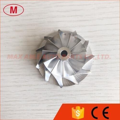 TF035 34.84/51.00mm 11+0 blades high Performance turbo milling/aluminum 2618/billet compressor wheel