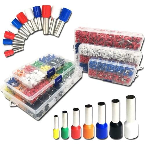 Tubular Terminal Various Styles Box-packed Electrical Tube Ferrule Terminal Insulated Wire Connector Crimping Kit Set