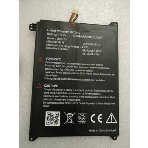 UGB genuine Lenovo Medion 40059178 3059153 3.8V 30.4Wh 8000mAh Battery