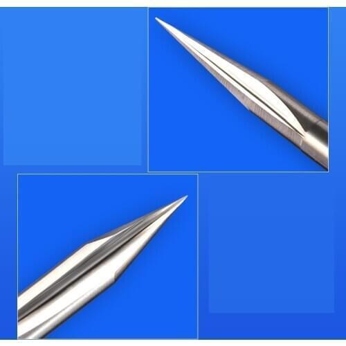 Tungsten steel 6mm double-edged straight groove sharp knife wood carving knife relief knife computer engraving machine tool wood