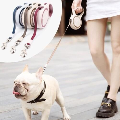 Retractable Pet Dog Leashes Durable Automatic Extending Traction Rope Reflective For Large Dogs Pet Walking Leash Leads