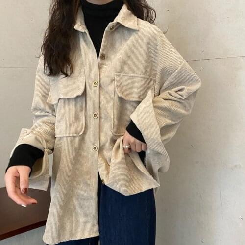 Женские вельветовые рубашки Yiloyka China At AliExpress