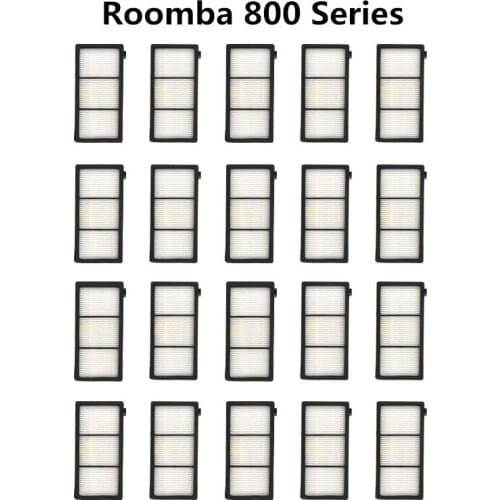 20pcs Washable Accessories Hepa Filter For irobot Roomba 800 Series 820 830 840 850 860 870 890 Robot Vacuum Cleaner Part