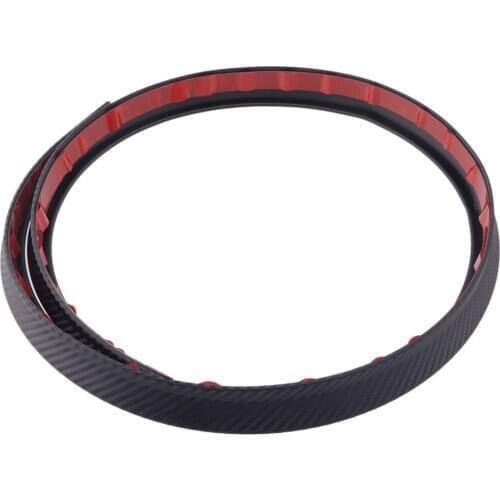 1.2M Universal Carbon Fiber Style Car Rear Roof Trunk Spoiler Wing Lip Trim Sticker Styling