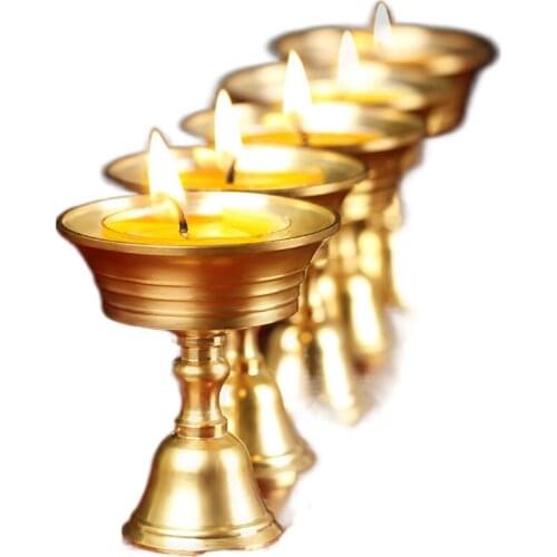 1PCS Copper Alloy Candlestick Candelabrum Home Decor Candle Holder Collectable Party Retro Craft Durable Candlesticks Mini Size