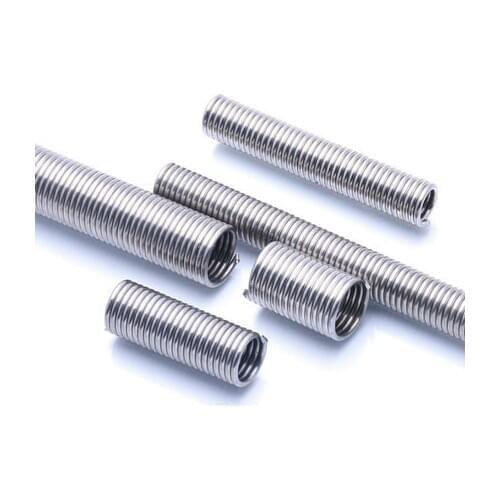 1pcs wire diameter 2mm outer diameter 14mm hookless spring extension sheath without hook springs stainless steel 110mm-200mm