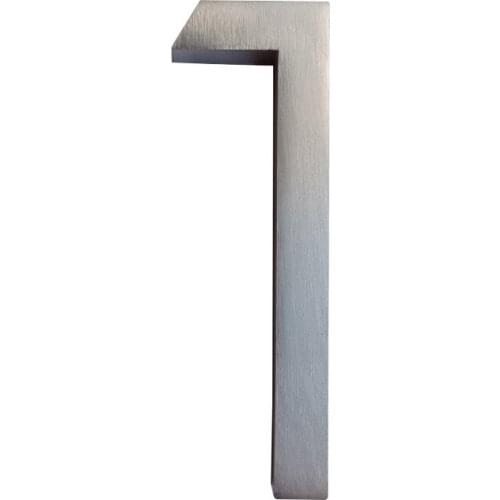 12cm Heavy Modern House Number Door Home Address Numbers for House Number Digital Door Outdoor Sign Plates 5 Inch. #1 Nicle