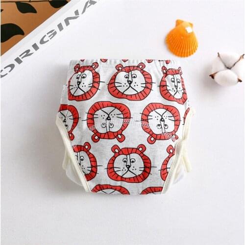 5 Sizes Baby Diaper Fashion Print Leakproof Guaze Nappy Infants Baby Training Pants Waterproof Nappies Baby Diapers