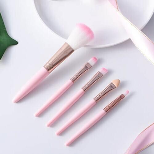 5Pcs Makeup Brushes Tool Set Cosmetic Powder Eye Shadow Foundation Blush Blending Concealer Beauty Smooth Make Up Brush Hot Sale