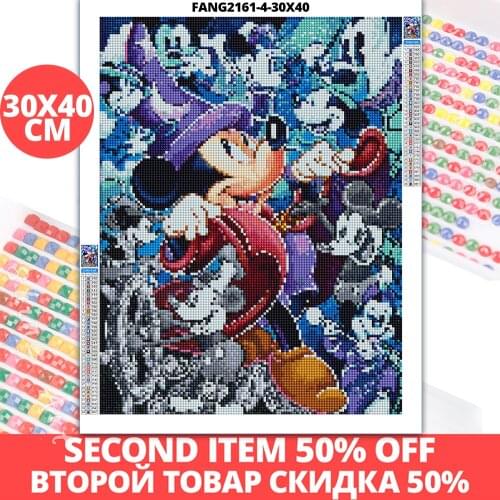 5D Diamond Painting Disney Mickey Mouse Cartoon Animal Hobby Art DIY Mosaic Rhinestone ​Full Square Round Drill Kit Home Deco