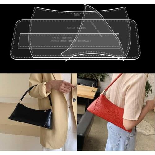 Acrylic Leather Template DIY Shoulder Bags New Kraft paper template leather Sewing Pattern Template