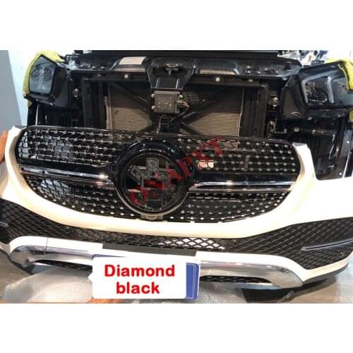 Car Plastic Front Bumper Grill Mesh Racing Middle Grill Diamond GT Center Vertical Bar 2019+ For Mercedes-Benz GLE -class W167