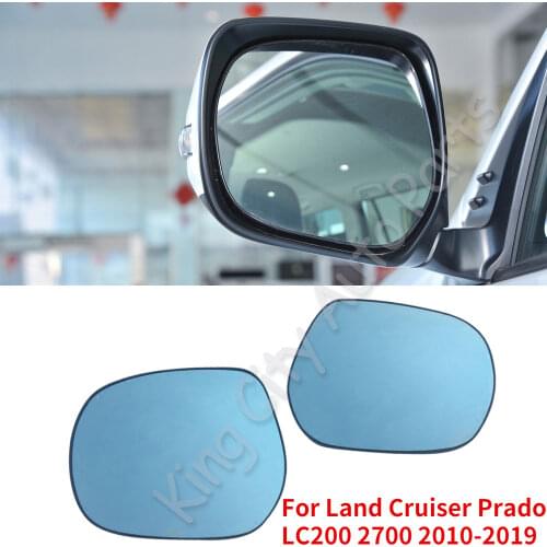CAPQX For Land Cruiser Prado LC200 2700 2010-2019 With Heating or not Outside Rearview Mirror Glass Side Rear View Mirror Lens