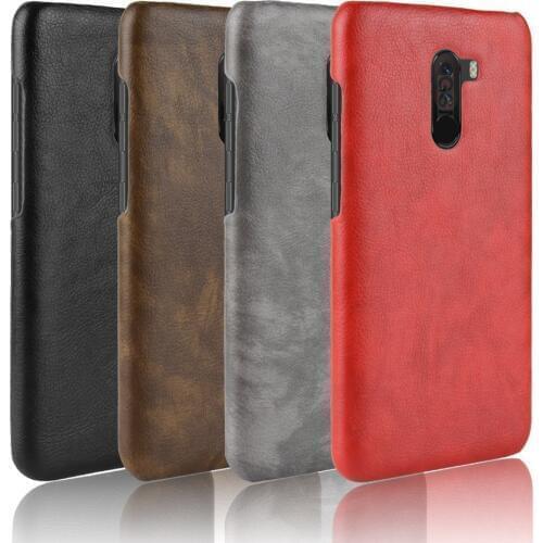 For Xiaomi Pocophone F1 Case Xiaomi Poco F1 Case Hard PC Leather Phone Case For Xiaomi Pocophone F1 Global Version 6.18 Case