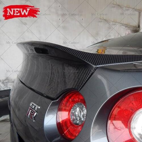 DLK TRUNK FOR NISSAN R35 GTR CARBON FIBER REAR TRUNK TRIM BODY KIT TUNING PART FOR GT-R R35 CARBON BOOT LID RACING STOWAGE