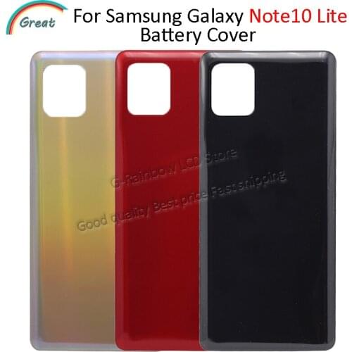 For Samsung Galaxy Note 10 lite Back Battery N770F Cover Rear Door Housing Case Cover For samsung Note 10 lite SM-N770F/DSM