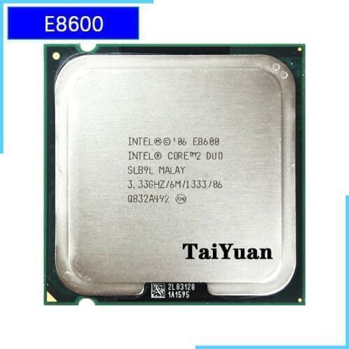 Intel Core 2 Duo E8600 3.3 GHz Dual-Core CPU Processor 6M 65W 1333 LGA 775