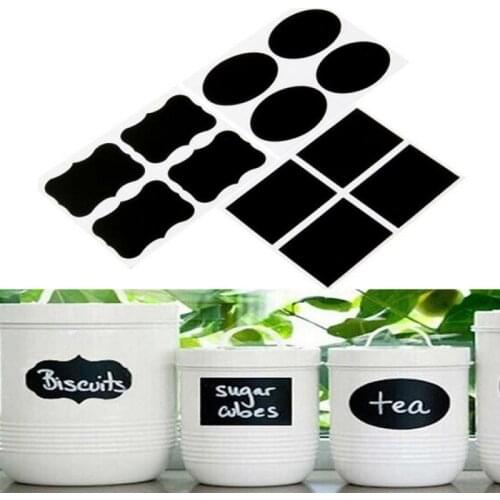 Chalkboard Labels sticker Household kitchen Jars Stickers Removable Waterproof Blackboard Sticker Label Decoration Dropshipping