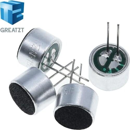 GREATZT 10 PCS/LOT 9x7mm 9767 Microphone Electret Microphone with 2 pin pick-up