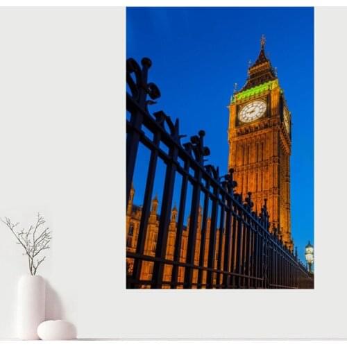 Custom The Big Ben Canvas Painting Home Room Wall Decoration Canvas Posters And Decoration Pictures