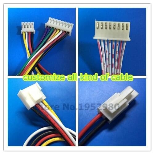 Customized Product! 22/26/18/AWG XH2.54MM 1.27MM 5557 JST CH5.08 DOUBLE OR SINGLE CONNECTOR WITH CABLE/WIRE DIfferent Length
