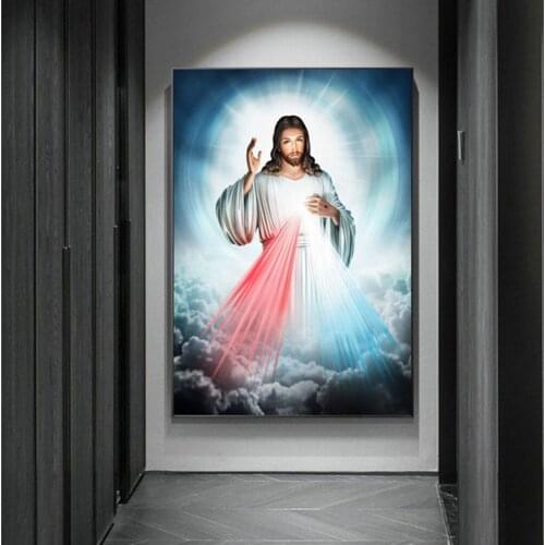 Jesus God Print Home Decor Canvas Painting Dollar Poster Print Wall Artwork Painting Modular Living Room
