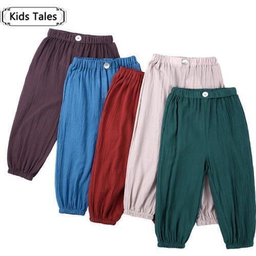 Summer Cotton Linen Newborn Toddler Infant Baby Boys Pants Casual Harem Pants SK145