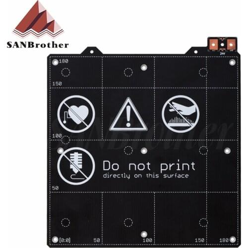 Clone Prusa i3 mini MK3 3D Printer Y carriage Magnetic Heated Bed MK52 24V Wiring Thermistor With Magnet For Prusa i3 MK3S