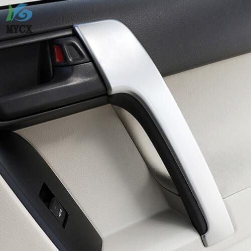 For Toyota Prado FJ 150 FJ150 2014-2017 2018 ABS Matte Front Armrest Panel Trim Door Handle Decoration Cover Accessories 2PCS
