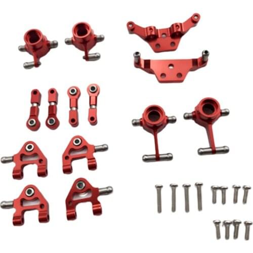 Metal Upgraded Parts Steering Cup Swing Arm Shock Absorber Plate Set for Wltoys P929 P939 K969 K979 K989 K999 1/28 RC Car