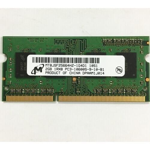 Micron RAMS DDR3 2GB 1333MHz 2GB 1RX8 PC3-10600S-9-10-B1 DDR3 1333 2GB laptop memory