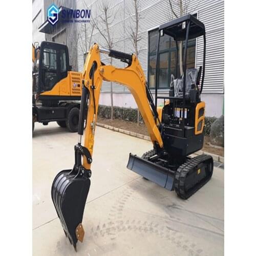 SYNBON 2020 2ton Mini excavator digger 2ton garden excavator mini digger with cabin farm digger farm excavator