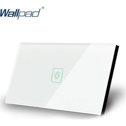 US Wall Touch Switch With Remote Control And Wifi Control Wallpad White Tempered Glass Panel 1/2/3 Gang FCC CE Rohs Certified
