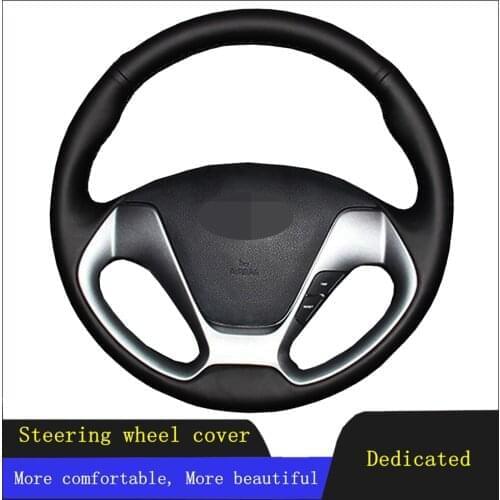 Car Accessories Steering Wheel Cover Artificial Leather For Kia Forte Koup Forte5 2013 K3 2012-2018 Ceed Cee'd Cerato 2012-2018