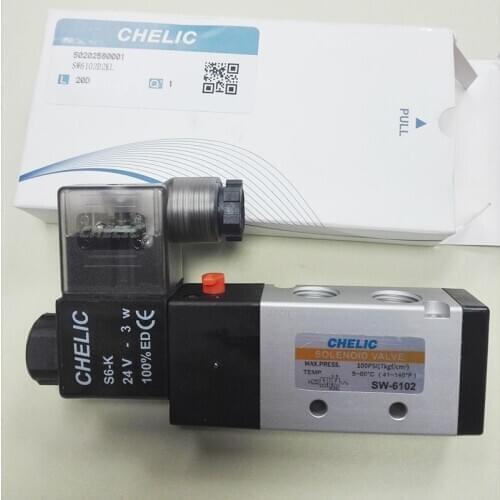 ORIGINAL TAIWAN CHELIC PNEUMATIC VALVE SW6102D2KL 24VDC SW6102-DC24-KL
