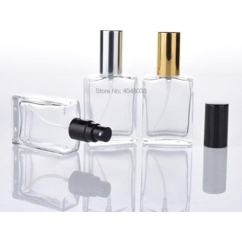 15ML Empty Perfume Bottle Transparent Pressed Spray Bottle Frosted Cosmetic Container Portable Little Square Glass Filling Vials
