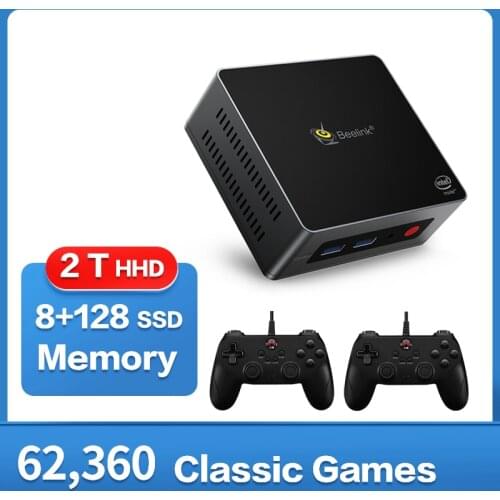 Retro Video Game Console for PS2/Gamecube/Saturn/Wii/N64 Mini PC Box WIN10 Pro Built in 62000+ Games 4K 3D Game Plug And Play
