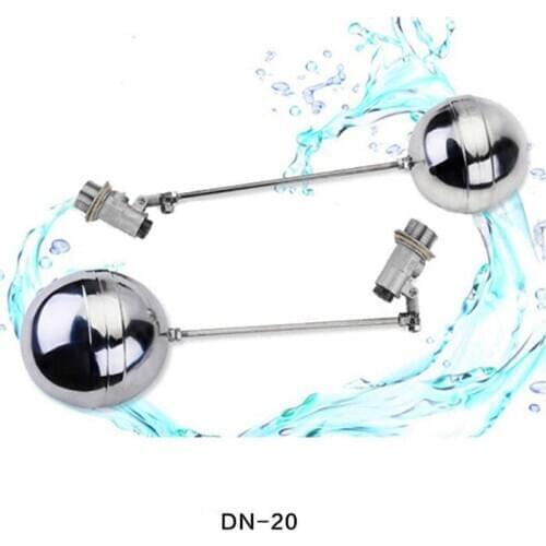 DN20 3/4" Floating Ball Valve Cold and Hot Water Stainless Steel Tank Flow Control