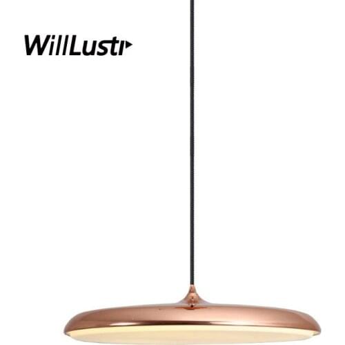 Modern Metal LED Pendant Lamp Creative Macaron UFO Light Hotel Cafe Mall Office Bedside Pink Green Blue Gold Hanging Lighting