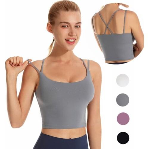 Sports Bras Shockproof Cross Back Underwear Exercise Yoga Running Vest Tank