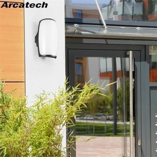 12W LED Wall Light Waterproof IP65 Sensor Modern Porch Lamp AC90-260V Outdoor Garden Home Hallway Retro LED Wall Lamp NR-151