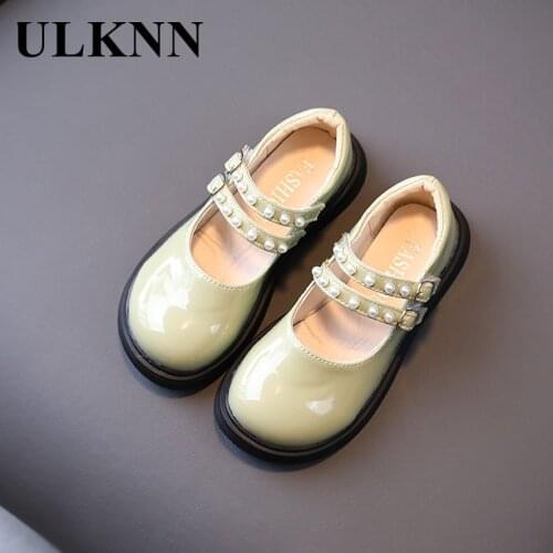 Oxfords Shallow Leather Shoe Small Leather Shoes New Girls' Shoes Thick-soled All-match Childrens Shoe Size 26-36