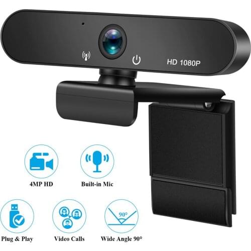 Webcam 1080P Full HD Web Camera Built-in Microphone USB Plug Web Cam For PC Computer Mac Laptop Desktop