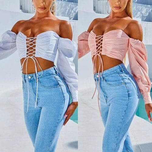 2021 Summer Womens T Shirt Tops New Fashion Sexy Wild Simple and Thin One Shoulder Tube Top Tube Top Exposed Umbilical Slim