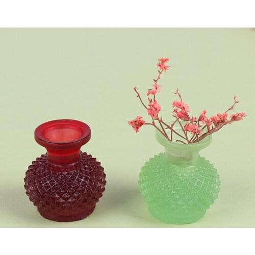 1Pc 1/12 Dollhouse Miniature Flower Vase Pot Doll House Living Room Decora Home Decor