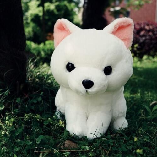 40CM plush white/brown Cartoon Long Tail Fox cute lifelike Doll Toy Stuffed Animal Fox good quality festival Christmas birthday