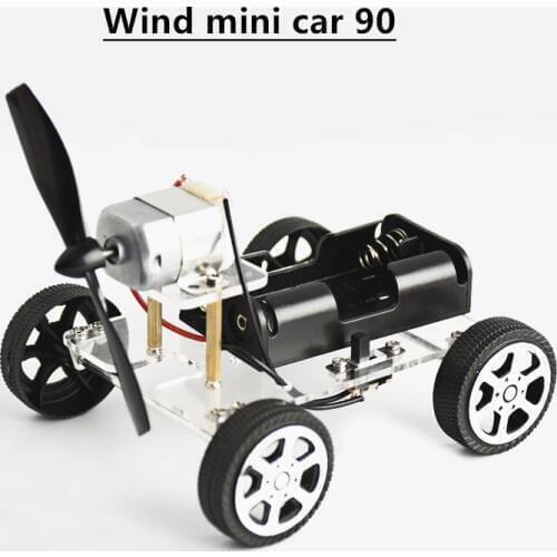 DIY Wind power car Educational Electric toys RC toy assembly