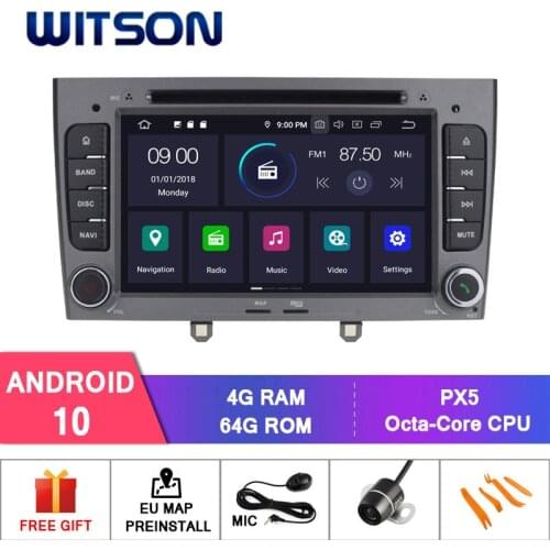 WITSON Android 10.0 IPS HD Screen For PEUGEOT 408 2010-2011 Multimedia Player Car 4GB RAM+64GB FLASH