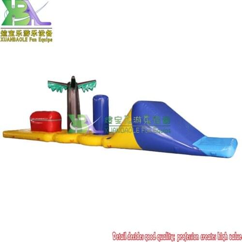 Pool Floating Aqua Run Obstacles , Treasure Hunted Theme Inflatable Water Obstacle Course For Water Park